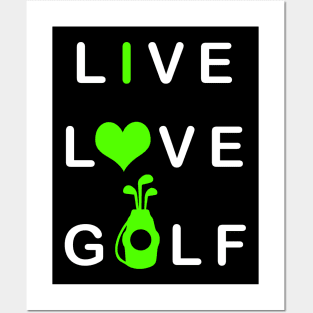 Live Love Golf Posters and Art
